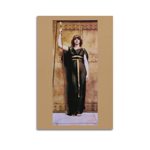 Poster A Priestess John William Godward, impression sur toile premium pour décoration élégante