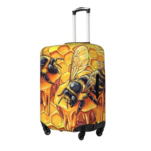 Honeycomb Elastic Travel Luggage Cover, Washable Spandex Suitcase Protector, Anti-Scratch Fits 18-32 Inch2
