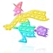 EKKONG poppit Antistress, Pop Bubble, Gioco Antistress Rilassante, Sensory Fidget Giocattoli per Alleviare l'ansia, estrusione, per Bambini e Adulti (Strega)