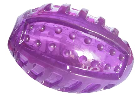 PSK PET MART Dog Chew Toy Transparent Rugby Ball (Medium) (Purple) (B09B651B9N) Amazon Price History, Amazon Price Tracker
