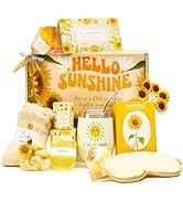 UNBOXMENT Sunflower Gifts for Women, Sending Sunshine Gift Basket, Get Well Soon Gifts for Sick F...
