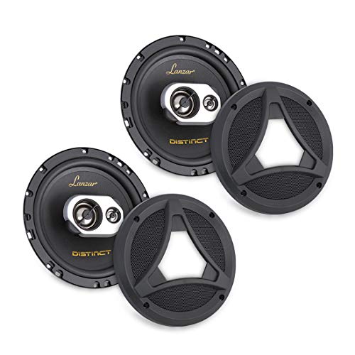 Up To 40% OFF Standard 6.5'' -In. Car Speaker Size, Universal OEM Quick Replacement Component Speakers Vehicle Door & Side Panel Mount Compatible, 3-Way Stereo Pro Audio Car Speakers, (2) 6.5 -Inch Speakers- Lanzar