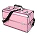 Produktbild BYCDD Multikoffer Etagenkoffer, Tragbarer Trolley Kosmetikkoffer Schminkkoffer Taschen Make-up Koffer Beauty Organizer Case Trolley,Pink