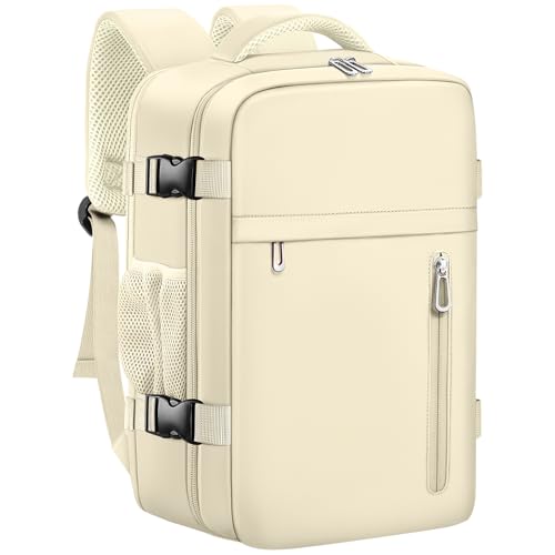 Otahgk Mochila De Viaje Cabina Avion 40 X 20 X 25 Para Ryanair Equipaje De Mano Maletas De Cabina Bolsa De Viaje Hombre Mujer Mochila Informal Para Computadora Portátil -Beige Otahgk Mochila De Viaje Cabina Avion 40 X 20 X 25 Para Ryanair Equipaje De Mano Maletas De Cabina Bolsa De Viaje Hombre Mujer Mochila Informal Para Computadora Portátil -Beige