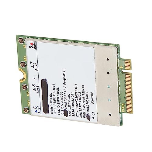 L860 GL Network Card, tarjeta M.2 para laptop con velocidad de 1 Gbps descarga y 150 Mbps subida, bandas LTE FDD B1 a B66 y TDD B38 a B42