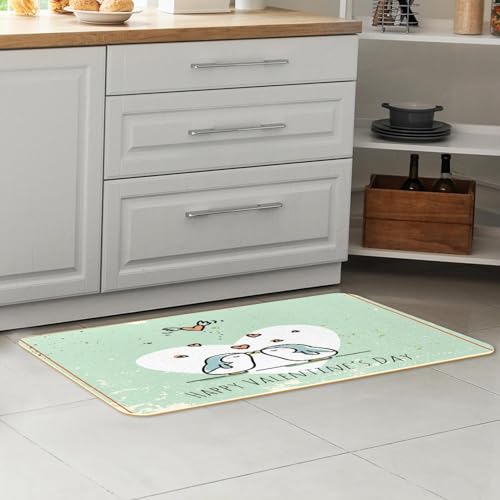 Alfombra de cocina para evitar resbalones VAPOKF alfombrillas lavables absorbentes de dos piezas 7