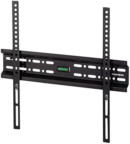 Thomson TV Halterung ultraflach (Wandhalterung für Flachbildfernseher 37“ – 75“, TV Wandhalterung inkl. Dübel, fixe Halterung bis VESA 600 x 400, max. 50 kg, Wandabstand nur 2,9 cm) schwarz