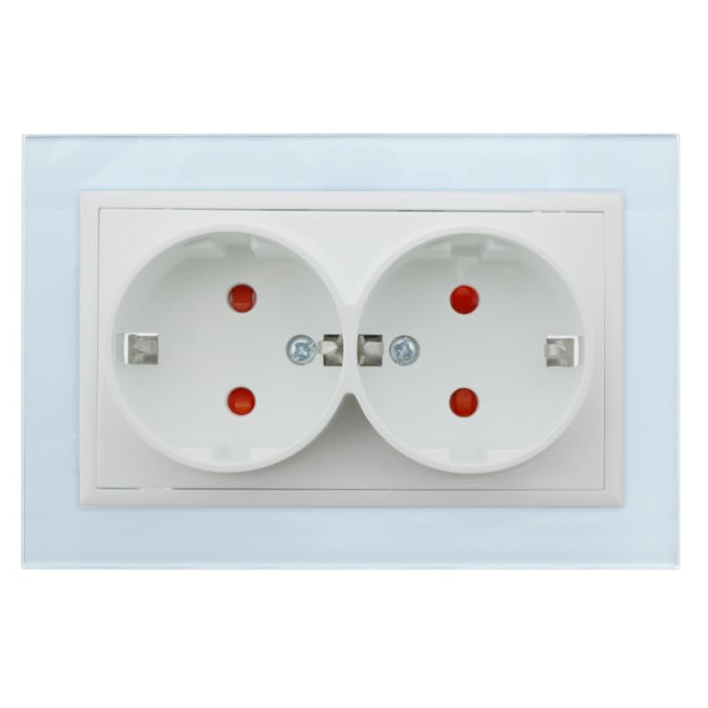 VoltShine Transform your space with the FB Recessed Double Socket The elegant design includes style and functionality ensuring safety and quality for any modern ambience - Image 4