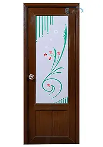 Gway GW-75351U Upvc Glass Door - (Dark Teak Colour)