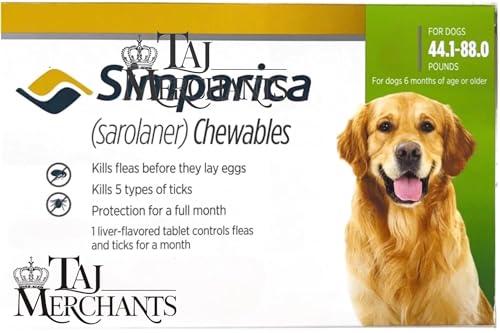 Image of (OG) TM Presents SIMPAR I CA Chewable Tablets for Dogs of (20-40 kg)|| (1 Tablet.)