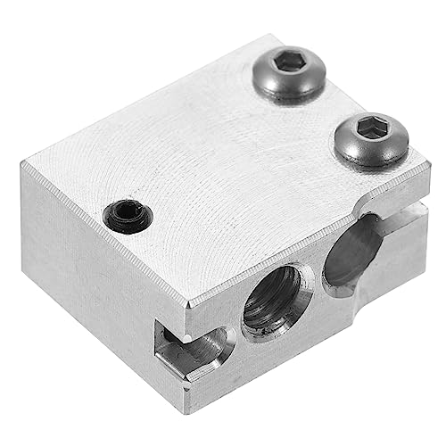 PartyKindom Aluminum Heater Block for Printer Hot End Printer Heating Block Heating Compatible Volcano