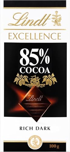 Lindt EXCELLENCE 85% Kakao - Edelbitter-Schokolade | 100 g Tafel | Extra kräftige Bitter-Schokolade | Intensiver Kakao-Geschmack |…