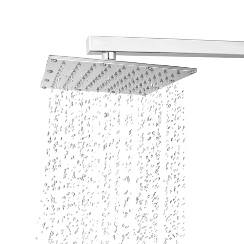 Image of SAM Shower Slim High Pressure Rainfall Showerhead Without Arm for bathroom (Sandwich Square, 8 * 8)