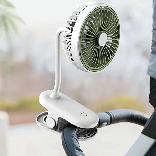 Ventilateur rechargeable bleu portatif idéal comme ventilateur portable à clip
