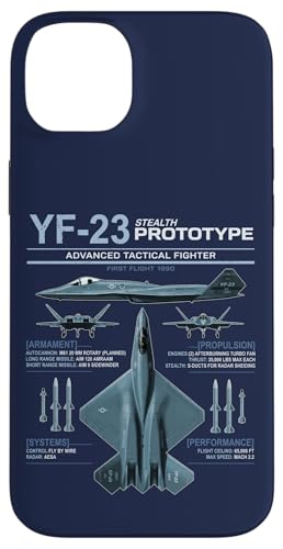 YF-23 �X�e���X�퓬�@ �~���^���[ �W�F�b�g�d�l �C���t�H�O���t�B�b�N �u���[ �X�}�z�P�[�X iPhone 14 Plus �p