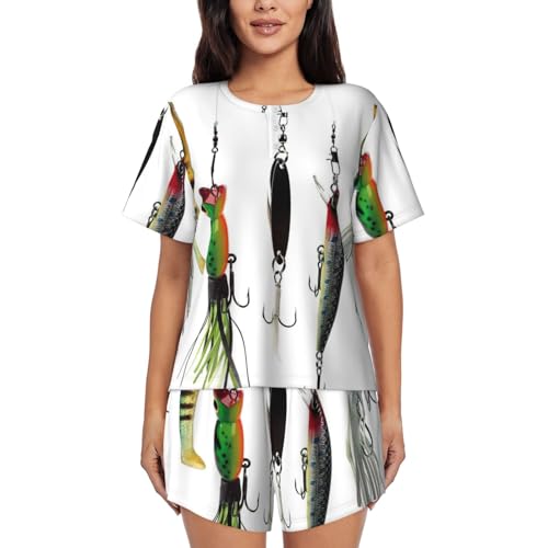 Pyjama 2 pièces femme léger et respirant ensemble de nuit d'été anti-chaleur avec poches utiles