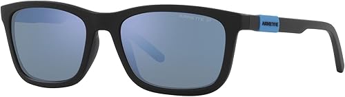 Miniatura 2 de ARNETTE Lentes de sol para niños, marco negro mate, lentes polarizadas con espejo gris oscuro, 2.008 in