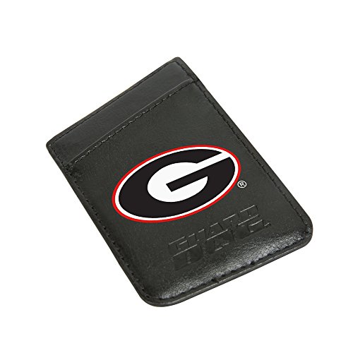 Guard Dog Leather Credit Card Holder/Phone Wallet with RFID Protection - Georgia Bulldogs