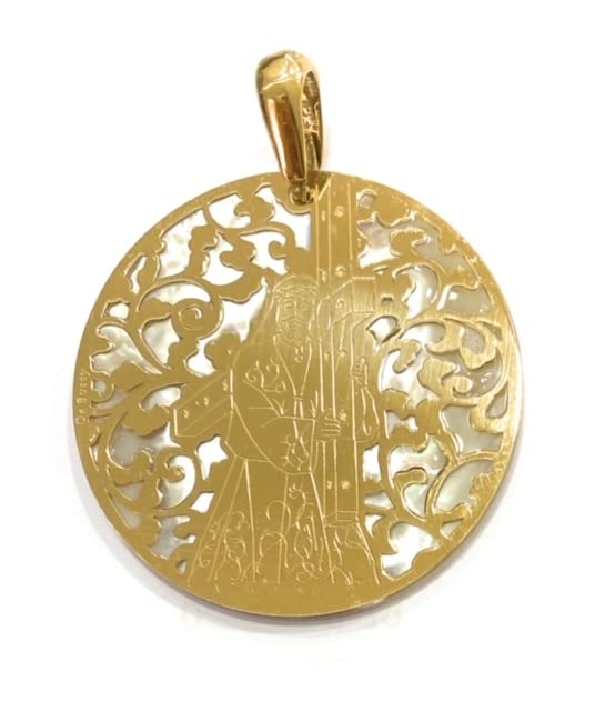 Médaille Christ Notre Père Jésus en argent or 18ct, un bijou qui ne ternit pas