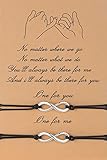 morniface Bestie Infinity Bracelets， Friendship Forever Distance Bracelets Birthday Gifts for Women Girls