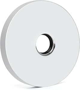 OPERMAXER 4 Inch Oversized Shower Arm Flange Cover Plate - Matte Black, Fits 1/2" Pipes - View #2