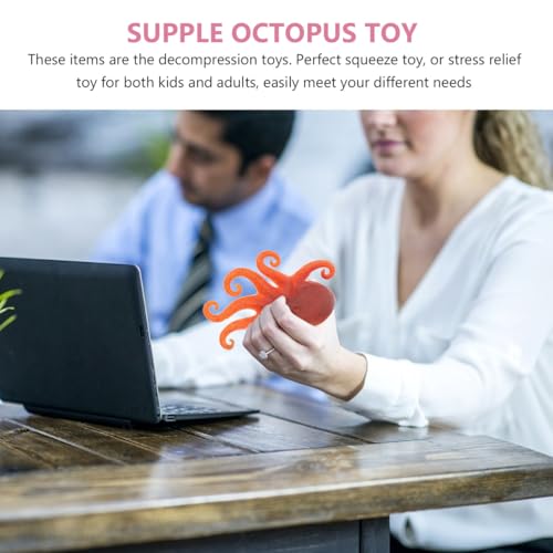 Garneck Kawaii Gummi Oktopus – Stretchy Octopus Für Und Erwachsene - Perfektes Anti-Stress Lustiges Aquarien Accessoire Ideal Für Weihnachten Und Partys