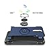 LG Q7 Case, LG Q7+ Case, GETE 360 Degree Rotating Ring Holder Kickstand Protective Cover Phone Cases for LG Q7 Plus (Blue)