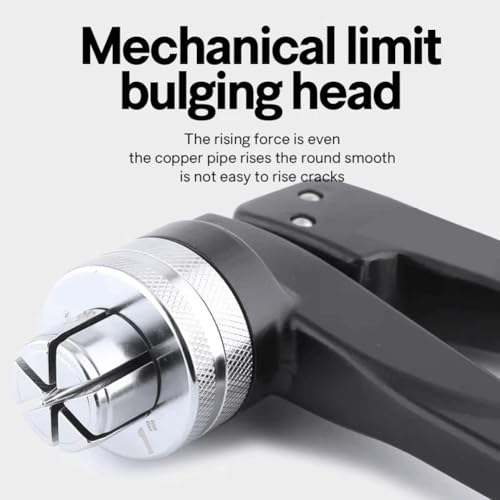 Kit de herramientas de expansión de tuberías de cobre hidráulico manual con cortadores de tubos, cabezales 7/11 para tuberías de 3/8 a 1-1/8 pulgadas, ideal para tareas de HVAC y fontanería