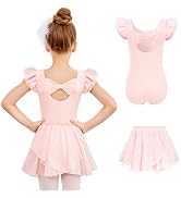 Zaclotre Sparkly Ballet Leotard Tutu Dance Costume for Girls