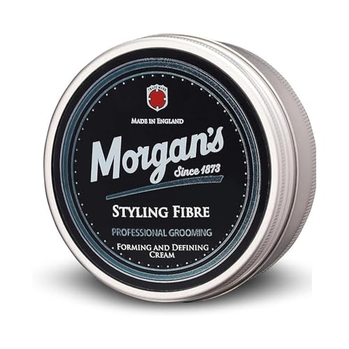 Morgan's Pomade Fibra per Modellare, Crema per Capelli con Tenuta Media per Definire e Modellare, Ideale per Stili Disordinati, Partizioni e Quiffs 75ml
