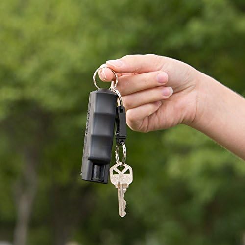 Miniatura 5 de Sabre Spray de pimienta compacto de máxima resistencia con estuche de llave negra, ahora con 5 veces más spray