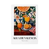 Póster artístico español de Agua de Valencia en lienzo, decoración de dormitorio, paisaje, oficina, habitación, regalo, 50 x 75 cm