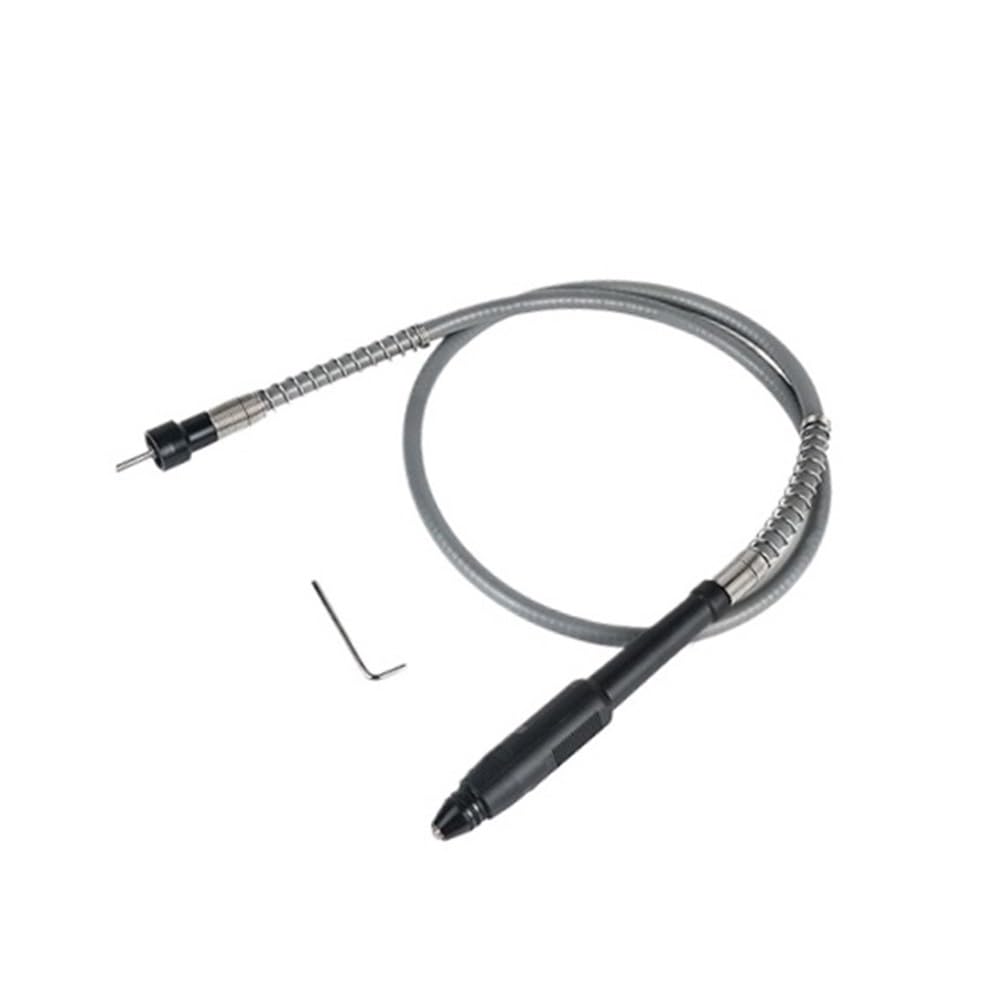 Eje flexible para amoladora y herramienta rotativa con mango de brocas