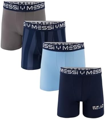MESSI BOYS 4PK STRETCH BOXER BRIEFS