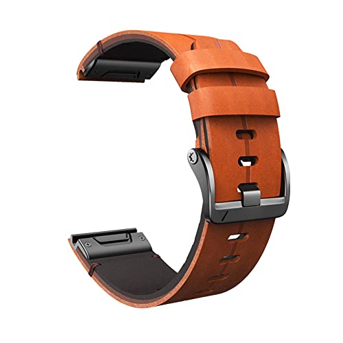 Bracelet en cuir pour montre Garmin Fenix 7 7X 6 6X Pro 5 5X 22mm 26mm Agate