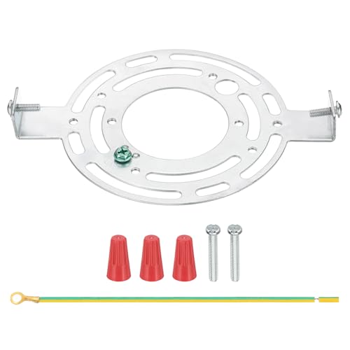 PATIKIL 140mm (5.5") Universal Light Fixture Mounting Bracket Kit, Light Crossbar Round Ceiling Plate with Screw for Wall Lights Ceiling Lighting Pendant Chandelier