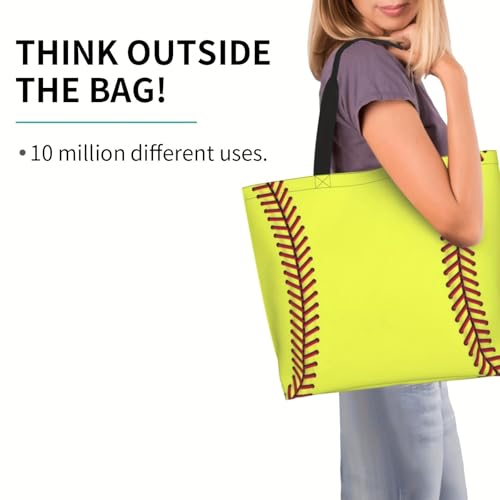 Bolso Tote para mujer estilo béisbol miniatura 2