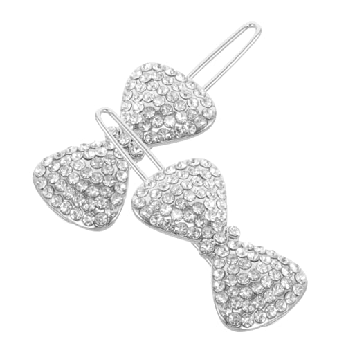 WOFASHPURET 2�� �|�̂��񂴂� ���ɐԂ����{�� �J�[�����O �u���S�[�j�� �r�o���� hair clip for women ���{���̃w�A�N���b�v �������p�N���b�v ���C���X�g�[�� Silver