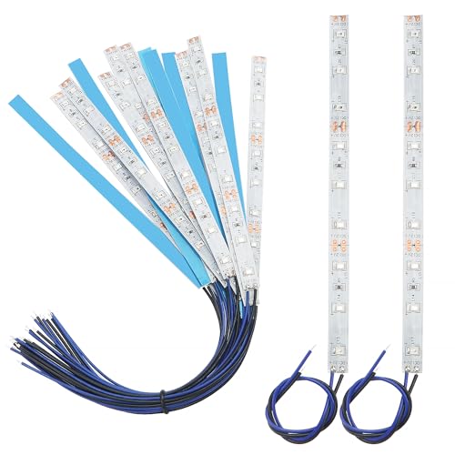 YIXISI 15 Stuks 150mm Voorbedrade Strip LED, 12V - 18V LED Strip Licht, 2335 SMD LED Licht, Blauw