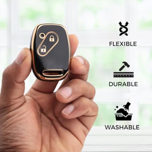 Image of KEYCEPT 2 Button Key Shell TPU Key Cover for Honda Amaze, BRV, CRV, Accord, City, Civic, Brio, Jazz, IV-Tec and Other Models (TPU Combo)