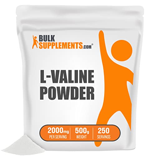 BulkSupplements.com L-Valine Powder - Amino Acid Nutritional Supplements - BCAAs Amino Acids Powder - Anabolic BCAA - BCAA Powder (500 Grams - 1.1 lbs) BulkSupplements.com L-Valine Powder - Amino Acid Nutritional Supplements - BCAAs Amino Acids Powder - Anabolic BCAA - BCAA Powder (500 Grams - 1.1 lbs)