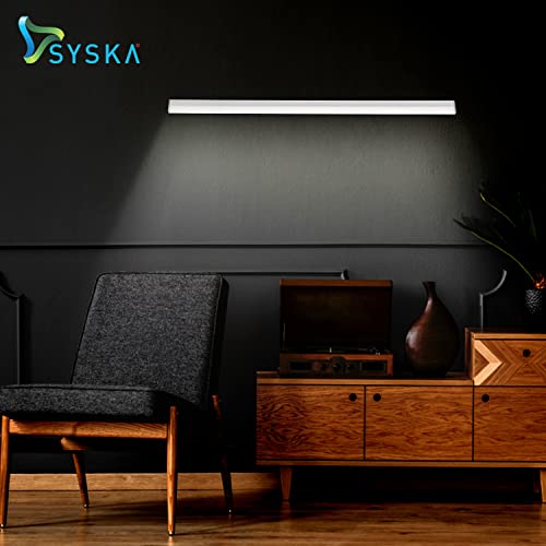 Image of SYSKA T5 24W 6500K LED Tube Light Aluminium Body (White, Pack of 4)