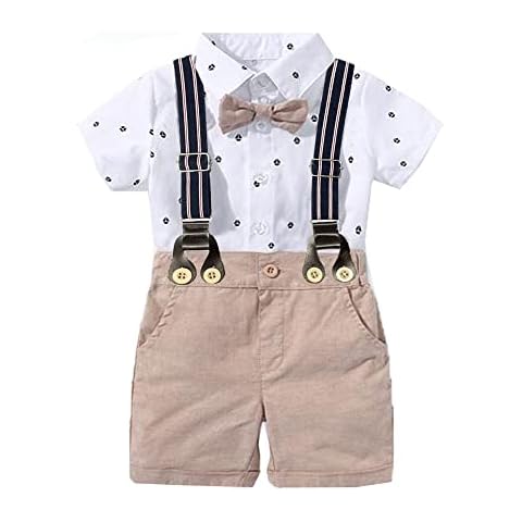 UUAISSO Niño Bebé Niño Caballero Trajes De Manga Corta Cover