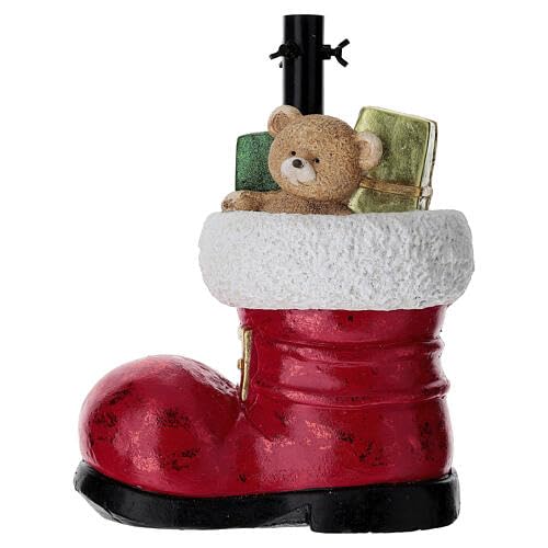 Holyart Alberi di Natale: Base per albero di Natale 120-180 cm stivale con regali 45x35x25 cm