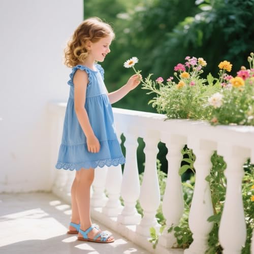 Image of GINFIVE Toddler Girls Sandals Girls Toddler Sandals Little Girls Kids Shoes
