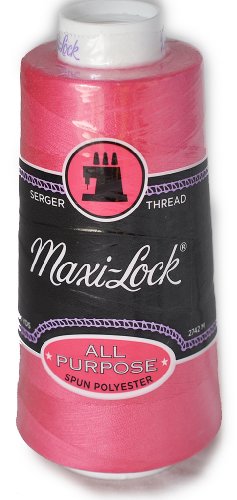 Maxi Lock hilo universal rosa oscuro 3000 yd cono miniatura 1