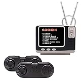 Mini TV Video Games Console Built-in 108 Classic Games, 3.0' TFT Retro Gaming System Support 2.4GH Wireless Two Players & TV Connection Entertainment & Clock for Kids Adult