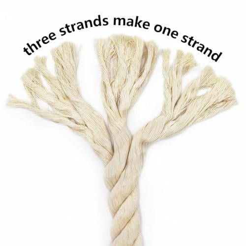 Image of VNQ Strong Cotton Rope 1 Inch Thick Rope for Decor, Hanging, Tug of War ETC Heavy Duty Natural Ropes Multi Purpose Use Thick Ropes for Multi Uses Moti Rassi Compatible Macrame Thread Cord (20 FEET)