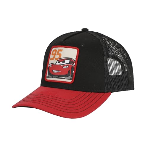 Cars McQueen Woven Patch Canvas and Mesh B5 Trucker...