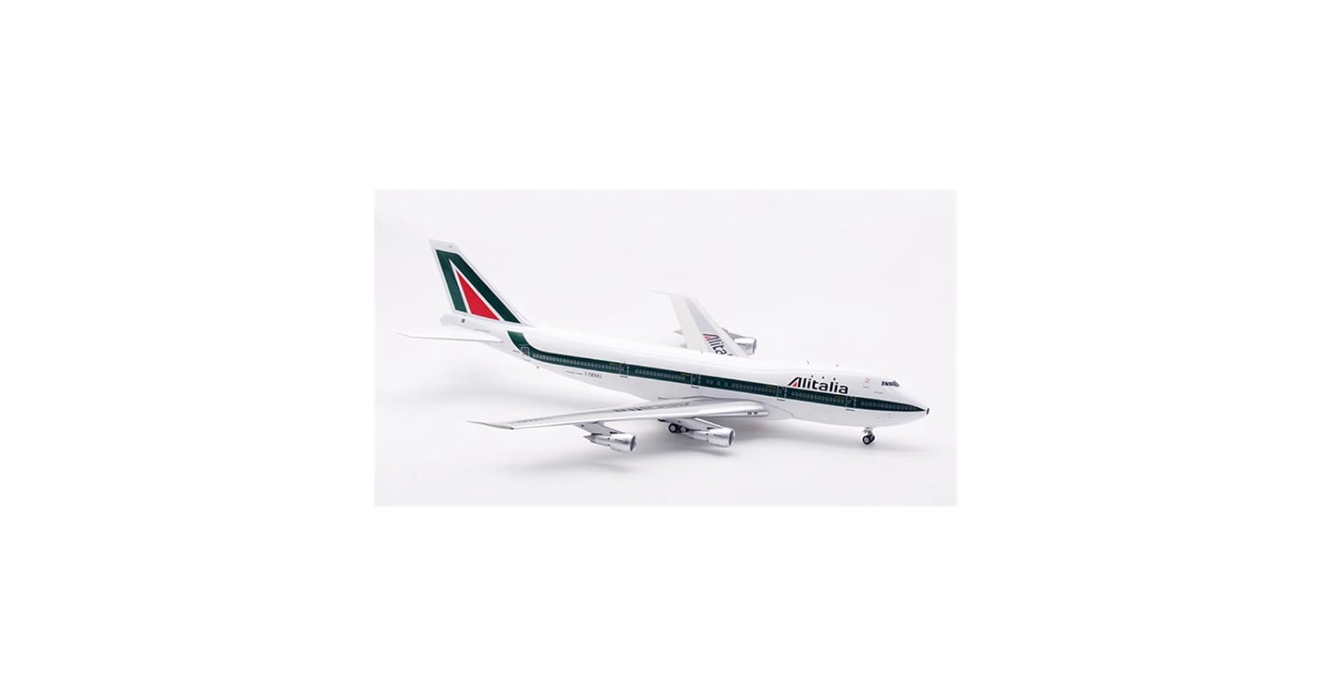 1/200 B747-200 Alitalia アリタリア航空 アリタリア航空 Boeing 747-200 I-DEMX 名古屋飛行場 航空フォト